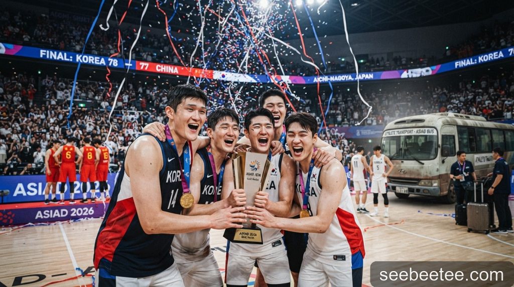 Hàn Quốc giành HCV bóng rổ nam ASIAD 2026: Chiến thắng lịch sử và sự cố 'xe buýt' khó tin