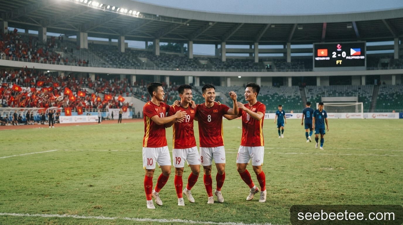 U23 Việt Nam thắng thuyết phục Philippines 2-0: Cánh cửa tứ kết ASIAD 2026 rộng mở - 2